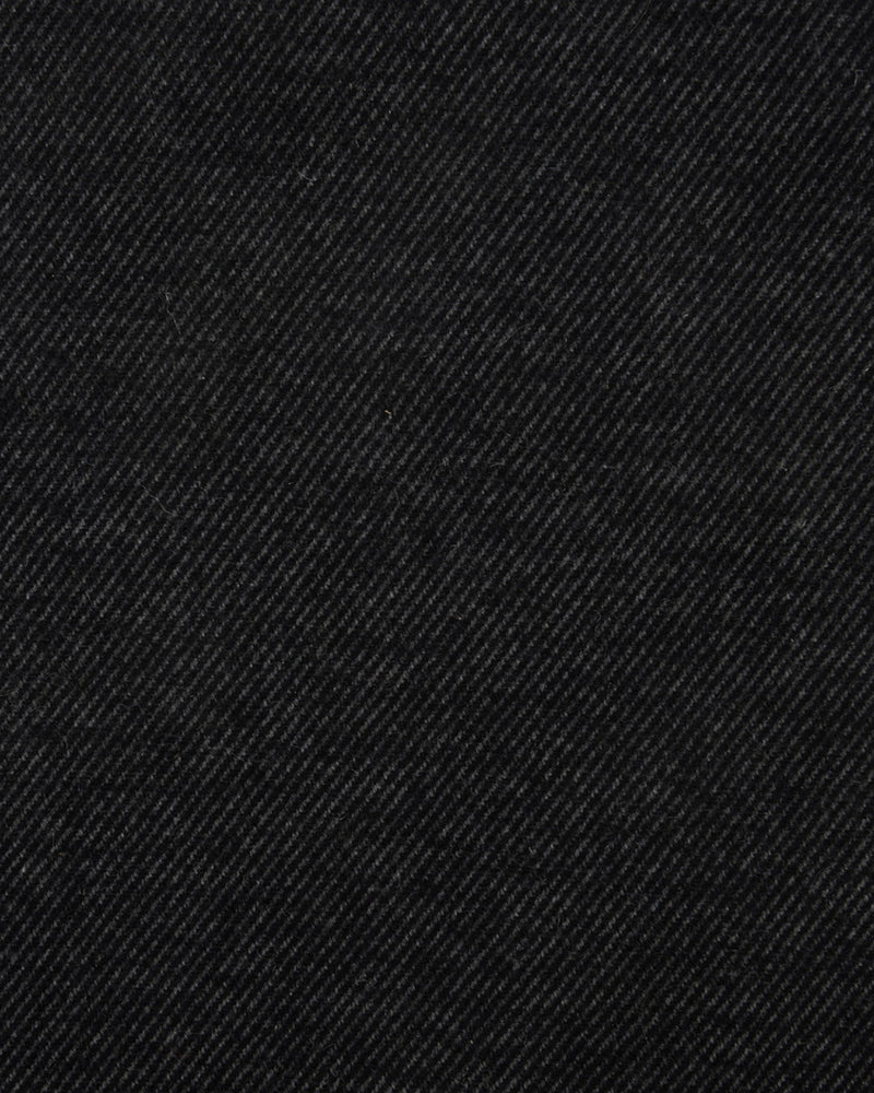 Gabardine de coton gris nuit, sergé