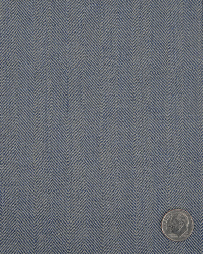 Dugdale Silver & Blue Herringbone
