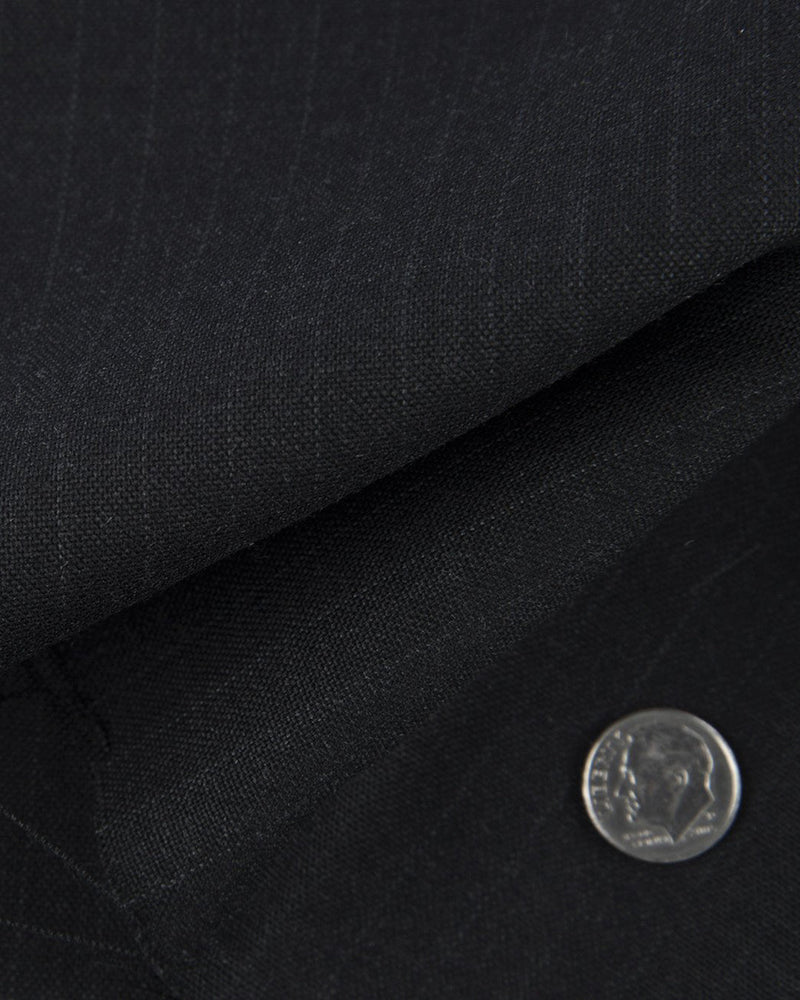 Dugdale Grey Pinstripes on Midnight Grey