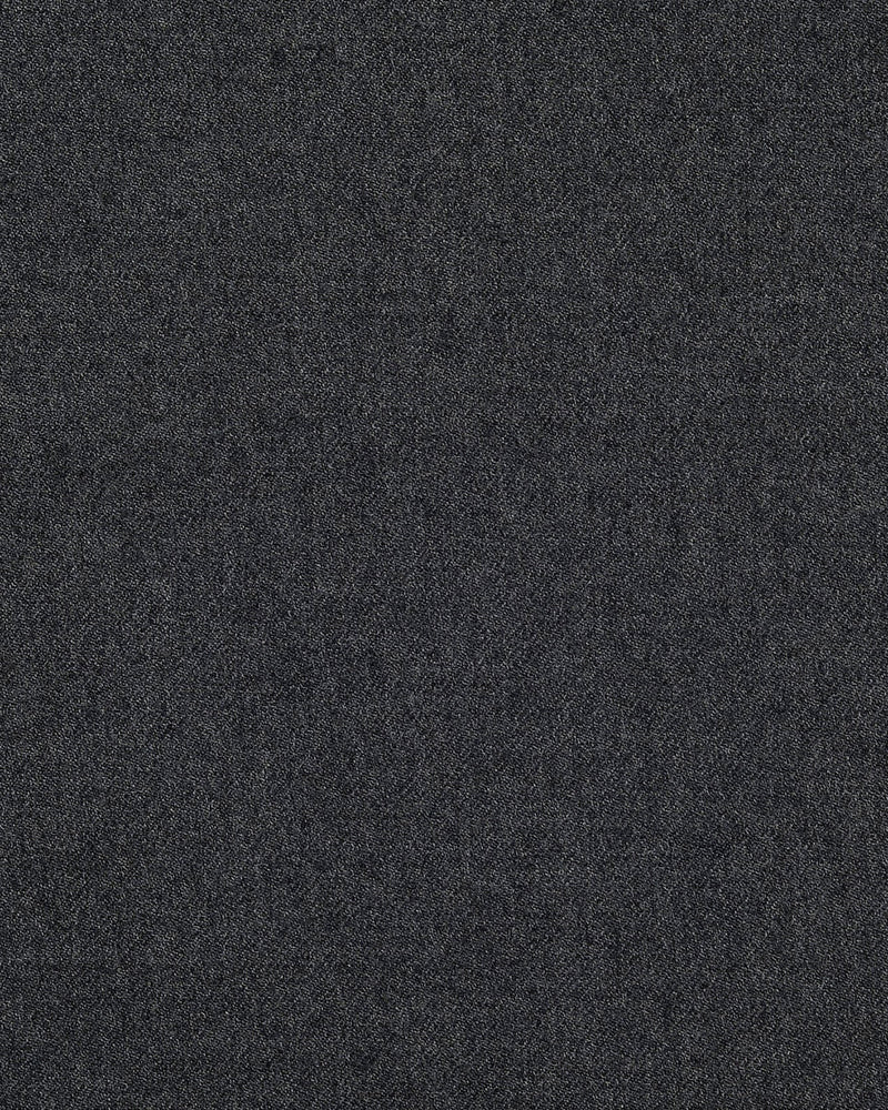 Pantalon taille haute en flanelle de laine gris foncé Dugdale