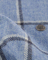 Dugdale Light Blue Windowpane Tweed