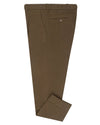Pantalon Dacota en sergé extensible marron foncé doux