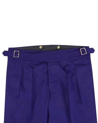 Coton satiné bleu roi foncé