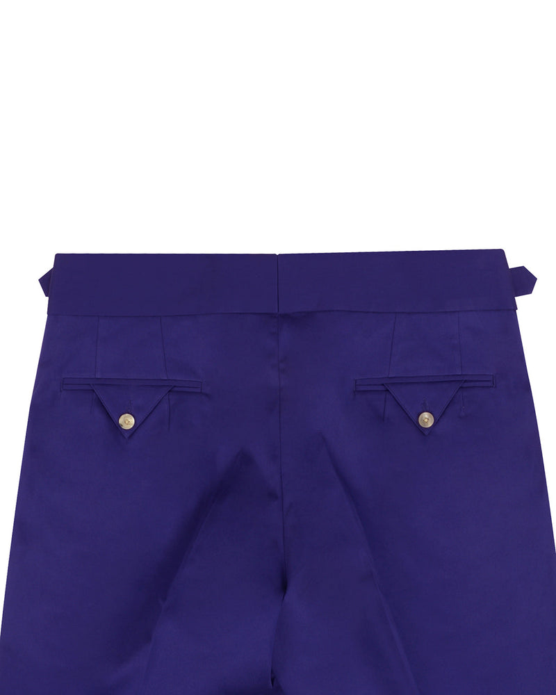 Coton satiné bleu roi foncé