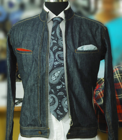 Jeans-Paisley-Wabash-Krawatte