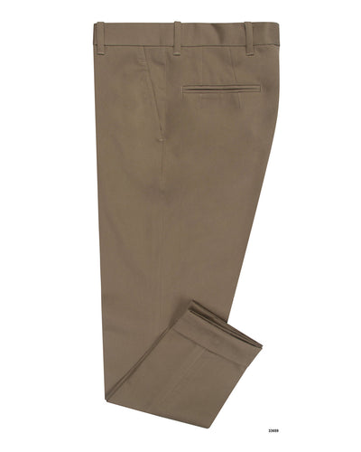 Dunkelbraune Twill-Chino