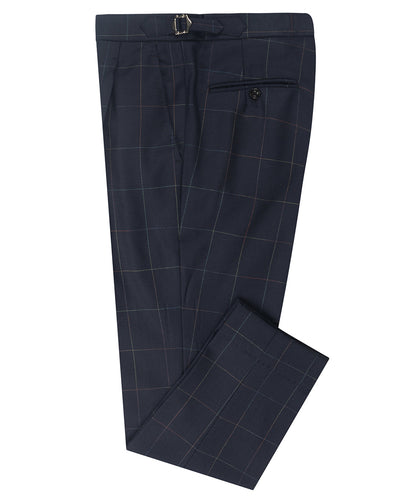Dugdale Marineblaue Twill-Hose mit Fensterscheibe