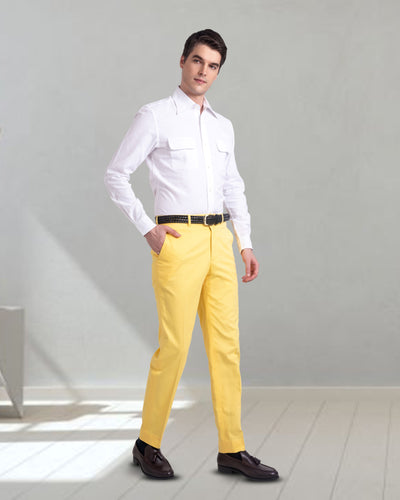 Dugdale-Baumwolle: Gelb einfarbig