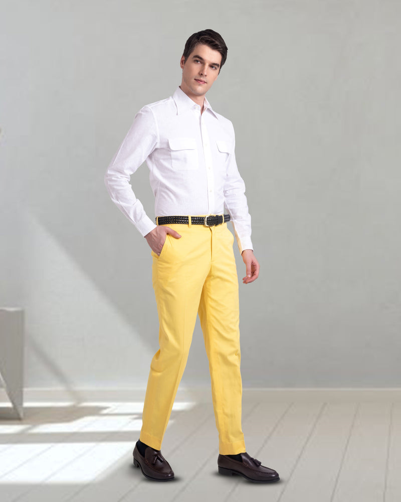Coton Dugdale : Jaune uni