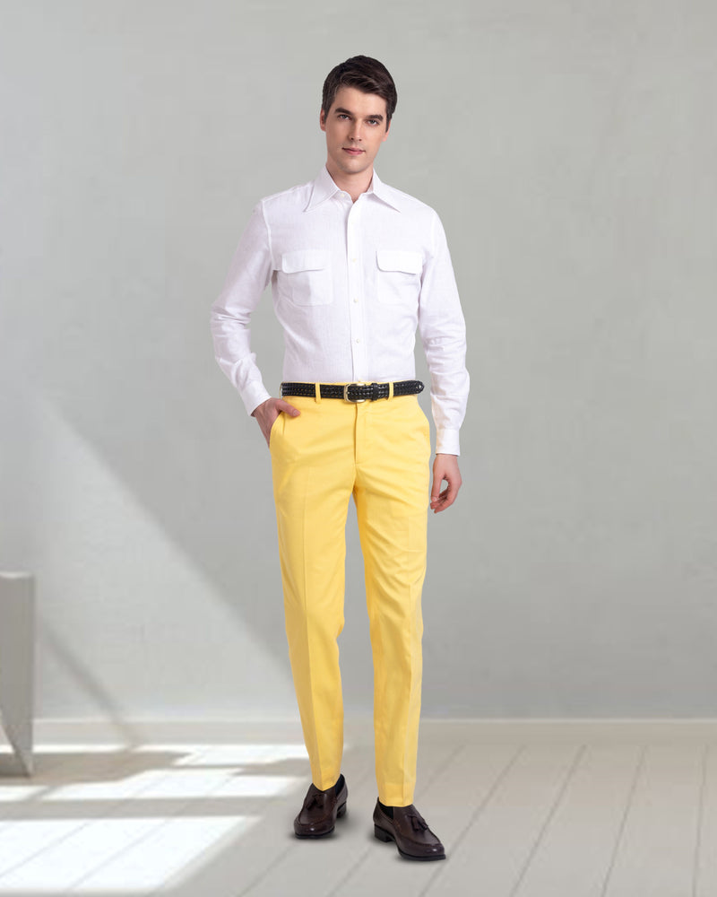 Coton Dugdale : Jaune uni