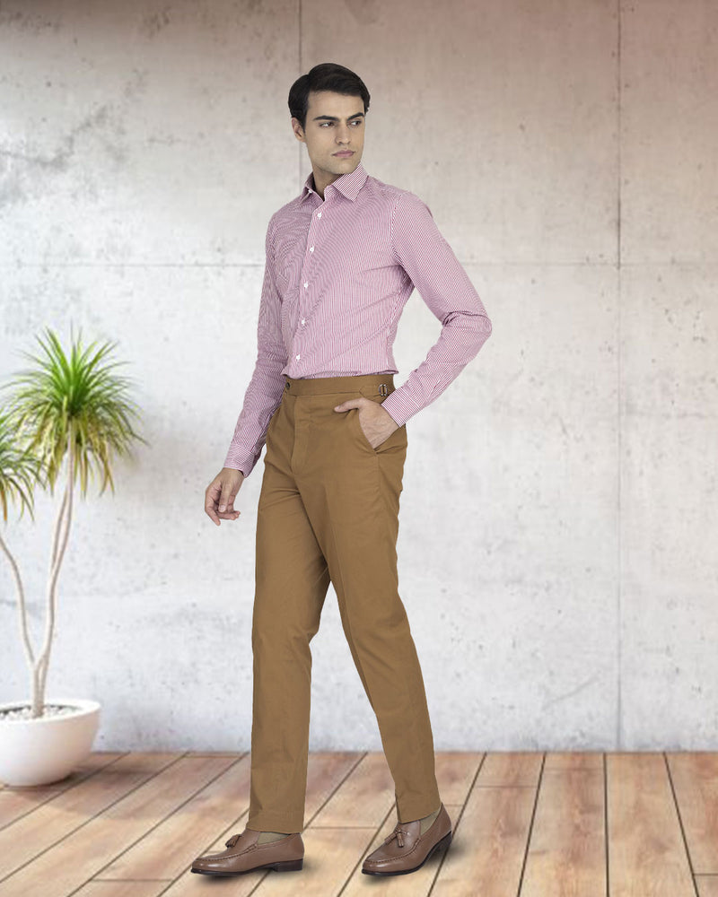 Pantalon habillé en cuivre de Gênes
