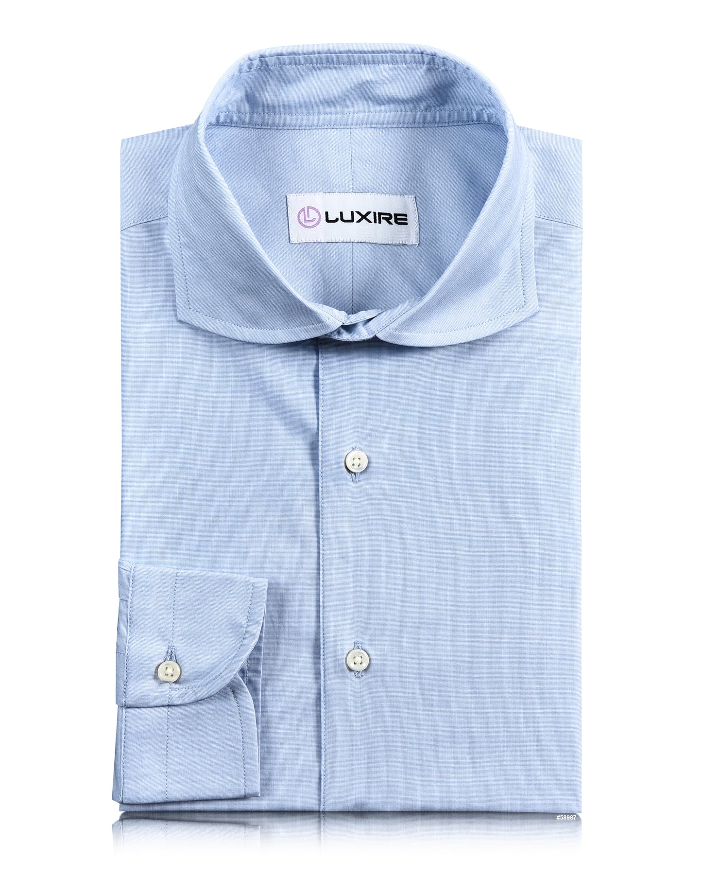 Brembana Powder Blue End On End Shirt