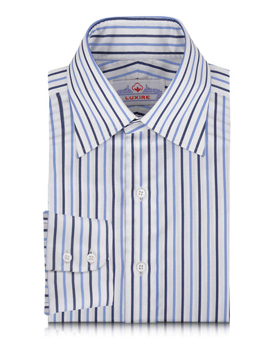 Robe Monti Bleu Marine Rayures