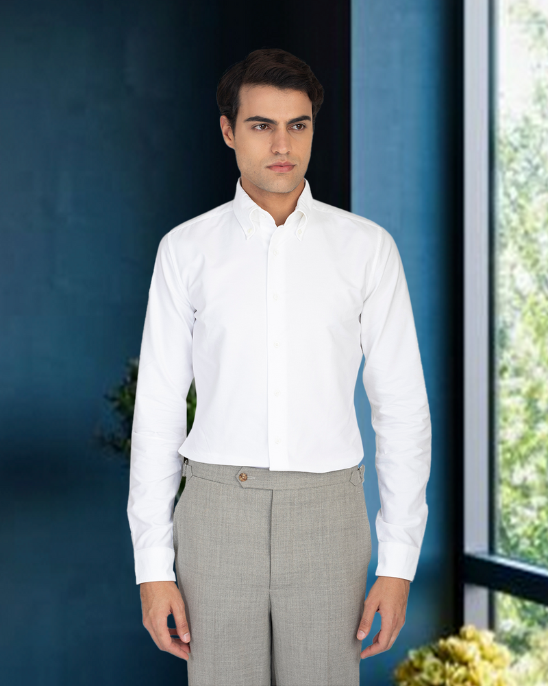 Chemise Oxford blanche Warzone