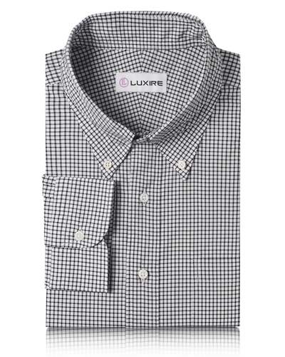 Chemise du vendredi : carreaux graphiques noirs