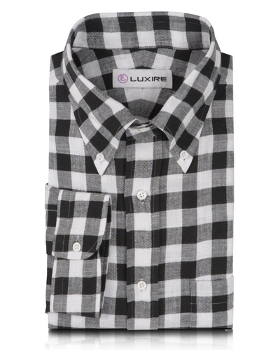Schwarz-weiße Makro-Gingham-Karos