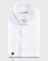 Brembana 2-lagiges Giza-Weiß-Business-Twill-Hemd