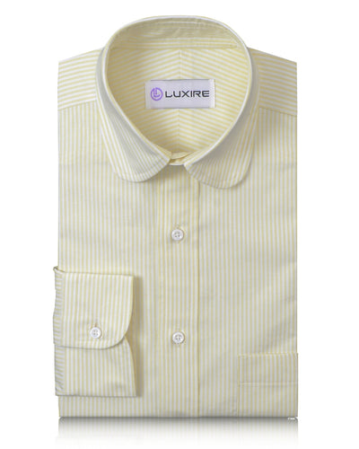 Gelbes Kleid Streifen Oxford