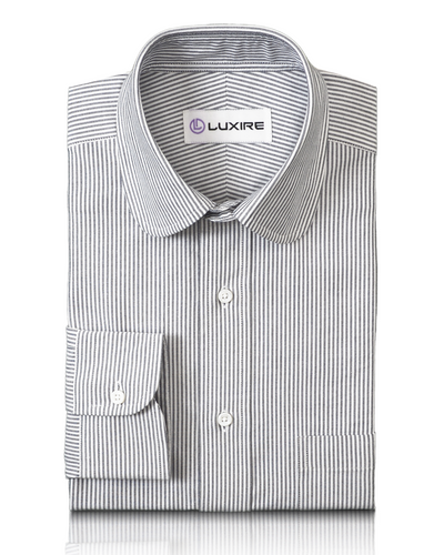 Robe noire à rayures Oxford