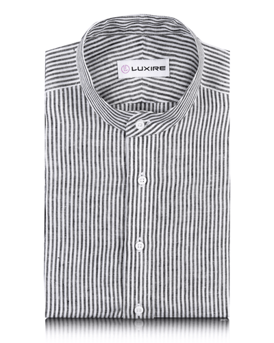 Lin à rayures noires universitaires