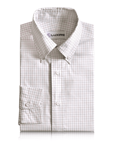 Weiß mit roten schwarzen Karos