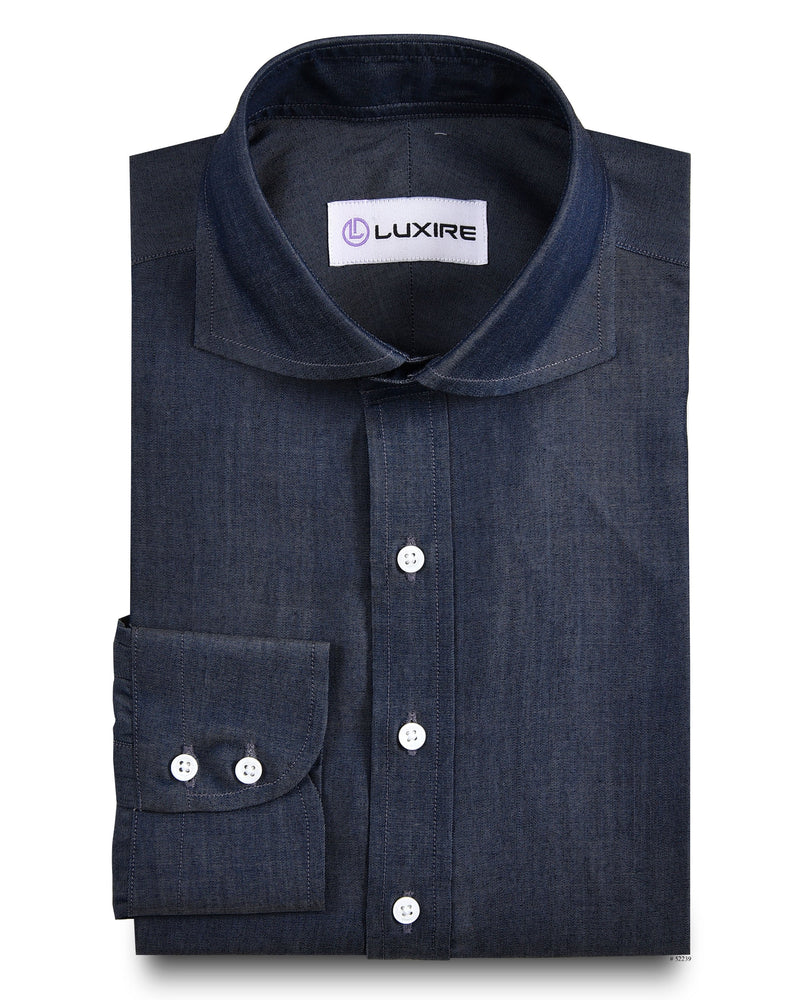 Chambray en denim indigo doux