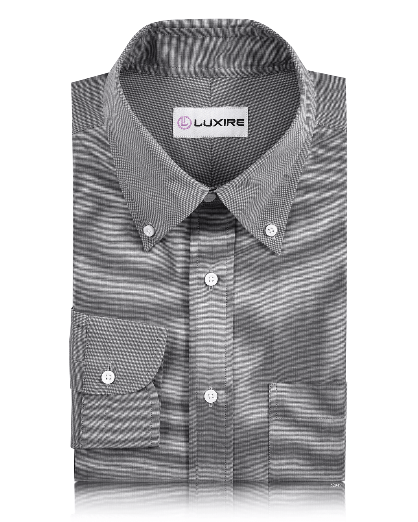 Dark Evening Grey End-on-End Shirt