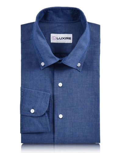 Chemise bleue à bout à bout