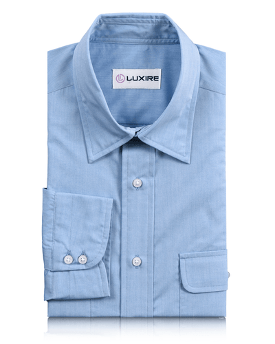 Chambray bleu d'été