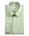 Chemise verte à carreaux vichy en seersucker à petits carreaux