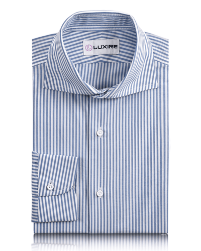 Blaues Candy-Kleid-Streifenhemd