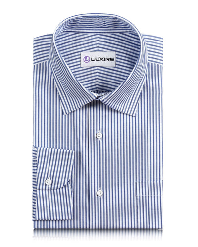 Schattierungen von Blue University Stripes Oxford
