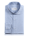 Monti Blue White Candy Stripes Shirt