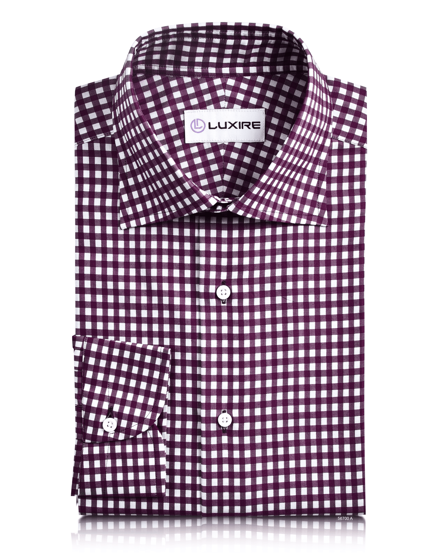 EZS Monti Kleines Gingham-Muster in Zartrosa