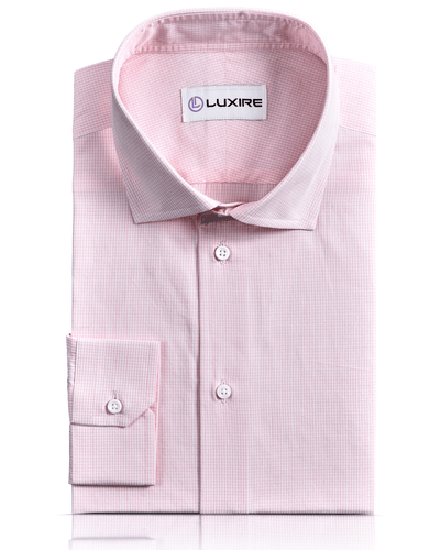 Hellorangefarbenes Mini-Karohemd