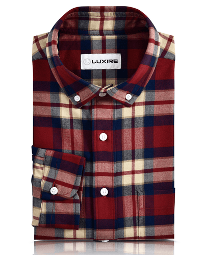 Rot Blau Ecru - Tartan