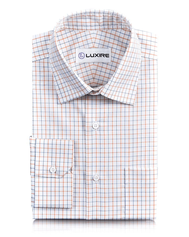 Carreaux bleus et oranges