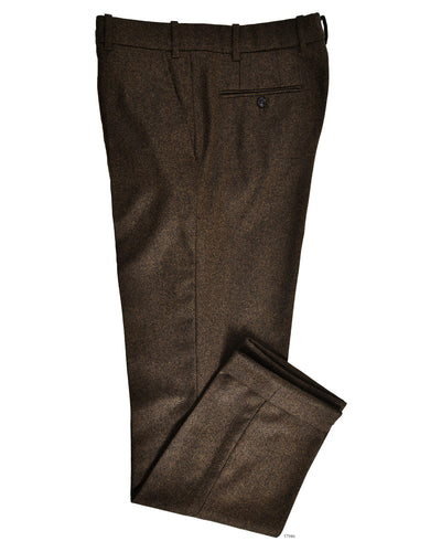 EThomas : Flanelle classique marron tabac