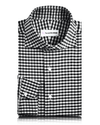 Black Ecru Gingham Shirt