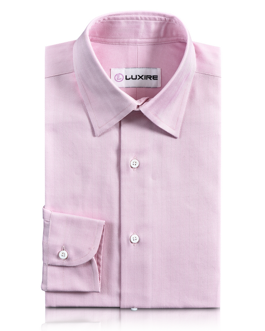 Pink Herringbone Shirt