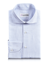 Hellblaues, gestreiftes Hemd