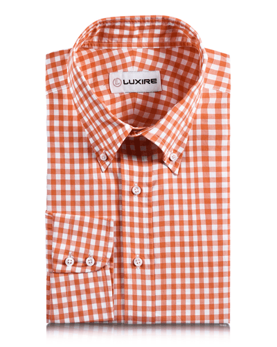 Baumwolle Orange Gingham