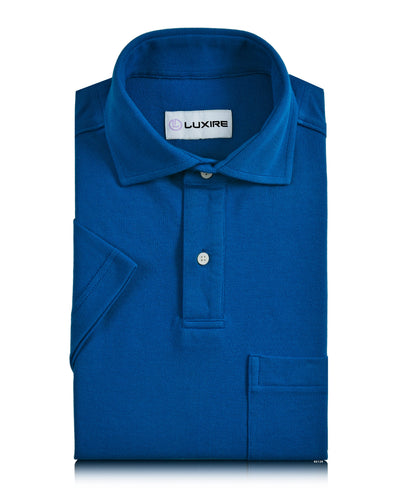 Blaues Polo-T-Shirt