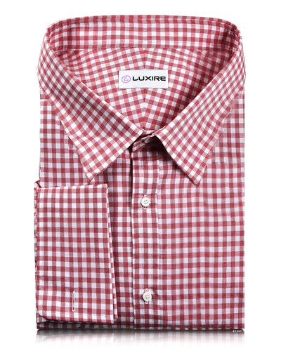 Rote End-on-End-Gingham-Karos
