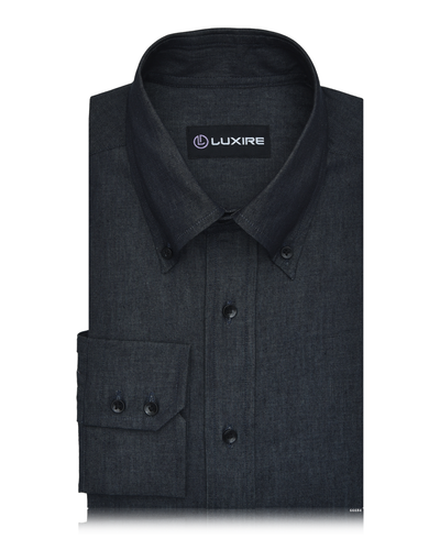Chemise en denim gris bleuté