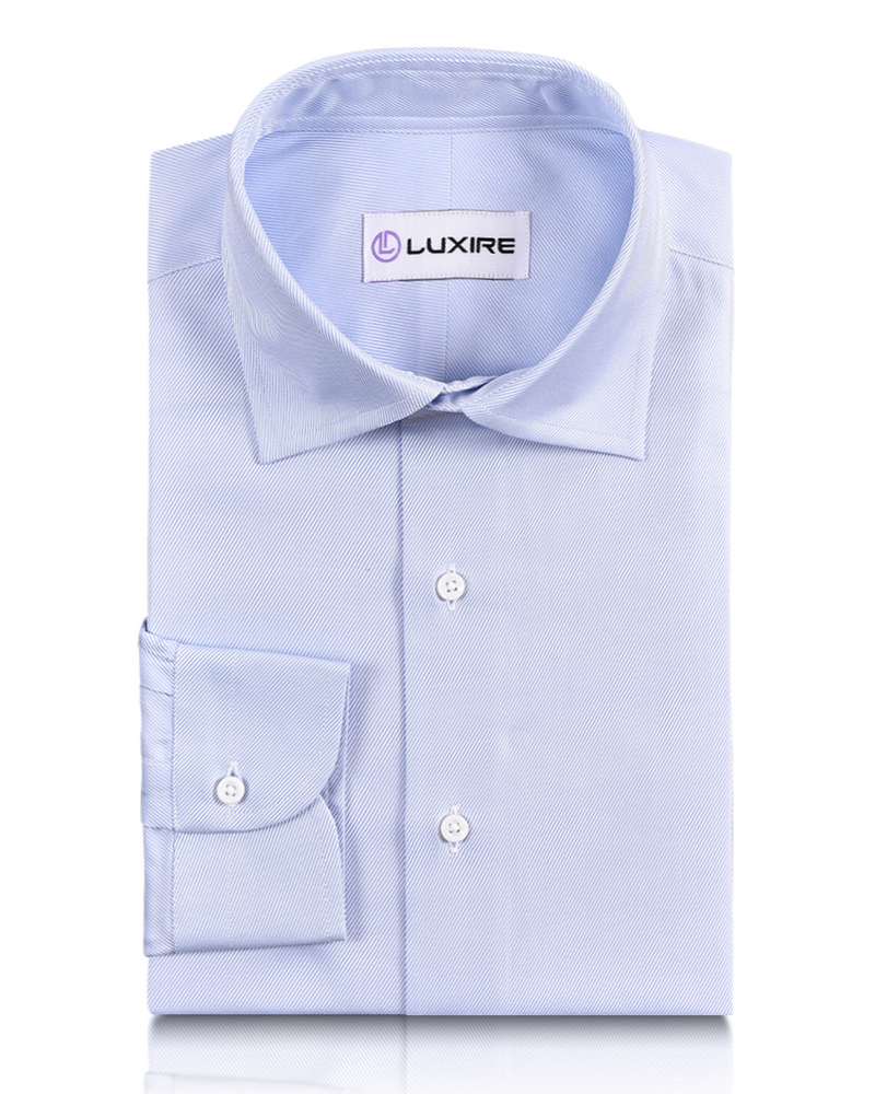 Brembana Hampton Twill Himmelblaues Hemd