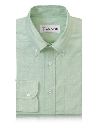 Coton Poly : Chemise verte à bout à bout