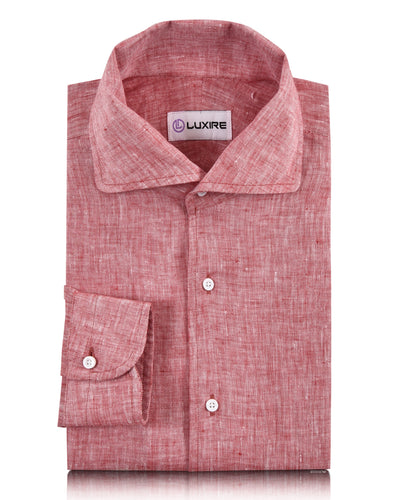 Lin : Chambray rouge