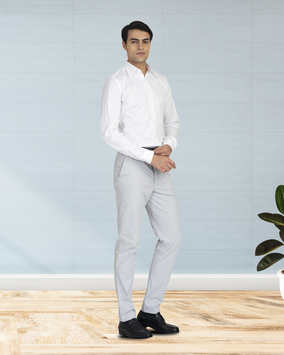 Genoa Light Grey Chino