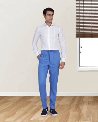 Chemise blanche à rayures